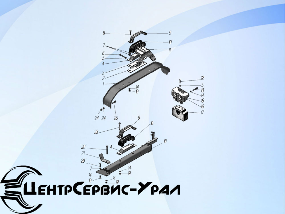 Подвеска двигателя Урал-44202-0511-58